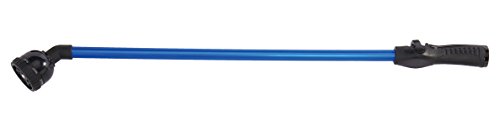 Dramm RainSelect Rain Wand – 30 Inch Aluminum Watering Wand with 9-Pattern Adjustable Spray Head & One Touch Thumb Control Valve – Garden Hose Wand for Flowers, Plants & Hanging Baskets – Blue - color: Blue, size: 30 Inch