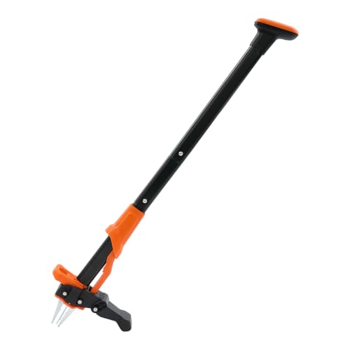 Stand-Up Weed Puller Tool, Garden Weeder w/ 4-Claw Steel Head for Lawn