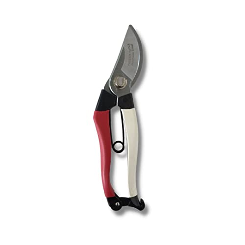 Japanese Steel Hand Pruner, 3/4" Cut, Red/White