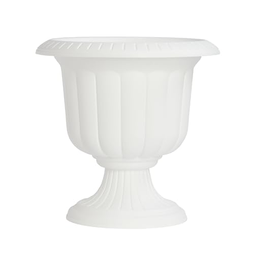 Root & Vessel Classic Urn, White, 19-Inch - color: White, size: 19 Inch