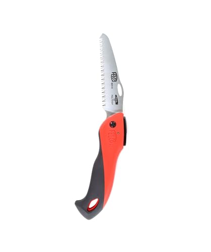 FELCO 601 Folding Pruning Saw – Compact Pull-Stroke Saw for Gardening & Vineyard Use | Tree Branch Cutter | Folding Handsaw with Chrome-Plated 4.7" Blade, Non-Slip Handle, Blade Lock, Swiss Precision