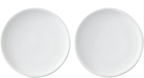 6 Inch Ceramic Saucer 2 Pack - Drainage Tray for Plant Pot (Matte White) - color: White, size: 6 Inch (2 Pack)