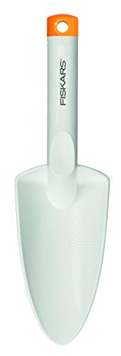 Fiskars Trowel, Length: 29.1 cm, White/Orange, FiberComp Steel, Light, 1027032 - style: Trowel