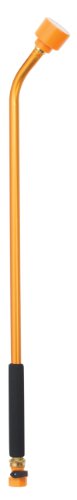 Dramm Sunrise Soft Rain Watering Spray Wand – 30” Long, Orange– Gentle Full-Flow Spray with Shut-Off Valve & 8” Foam Grip – Lightweight & Durable for Gardens, Hanging Baskets & Planters - color: Orange, size: 30 Inches