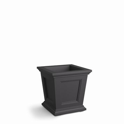 Mayne Fairfield 16in Self-Watering Square Planter, Graphite Grey - color: Graphite Grey, size: 16in