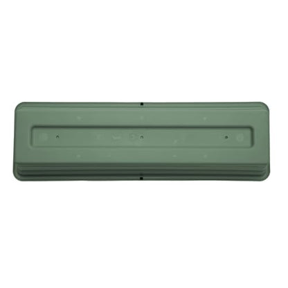 Bloem Dura Cotta 30" Plastic Window Box Planter with Saucer, Basil - color: Basil, size: 30"