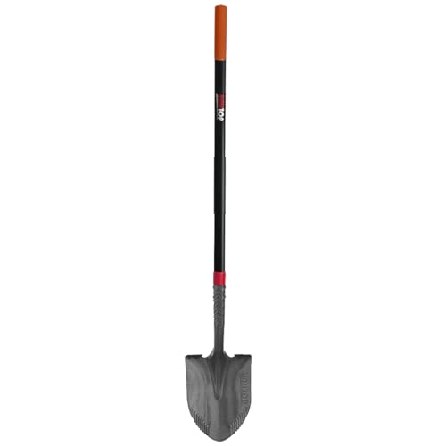 Round Digging Shovel Garden Shovel Spade Fiberglass Handle 58 inches