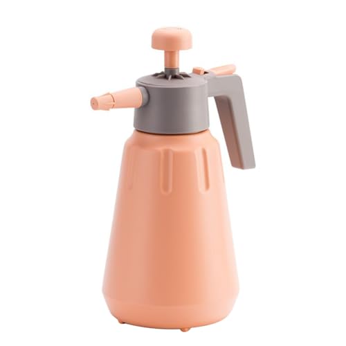 Garden Pump Sprayer, 68 oz/0.5 Gallon Hand Held Pressure Sprayer with Safety Valve ＆ Adjustable Nozzle, Large Capacity Bottle Water Weed Flower Plant Lawn Home Washing Spray 2L (Salmon Pink)