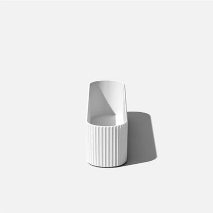 Veradek Demi Series Window Box Planter - Round Outdoor Planter - color: White, size: 36 inch