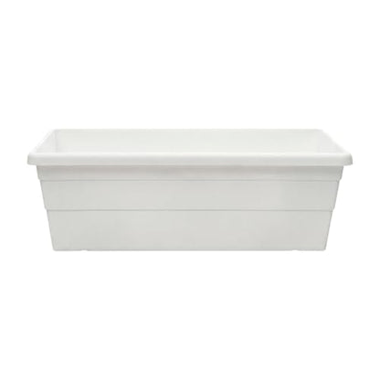 Greendigs 24" White Plastic Rail Planter