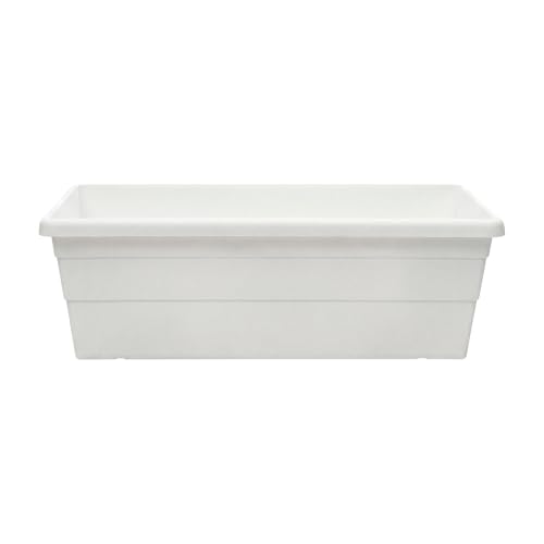Greendigs 24" White Plastic Rail Planter