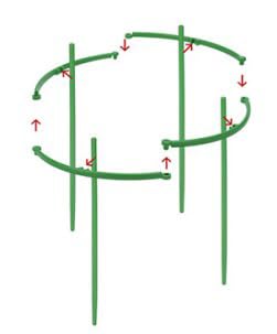 Tomato Cage | Tomato Support | Adjustable Green Plant Supports for Garden | 48in Deformable Assembled Tomato | Trellis for Vegetable, Flower and Fruit Growing，Plant Support Structures