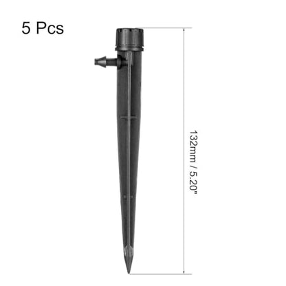 uxcell Adjustable Spray Drippers, 180 Degree Micro Emitter Irrigation Watering System, 5 Pcs