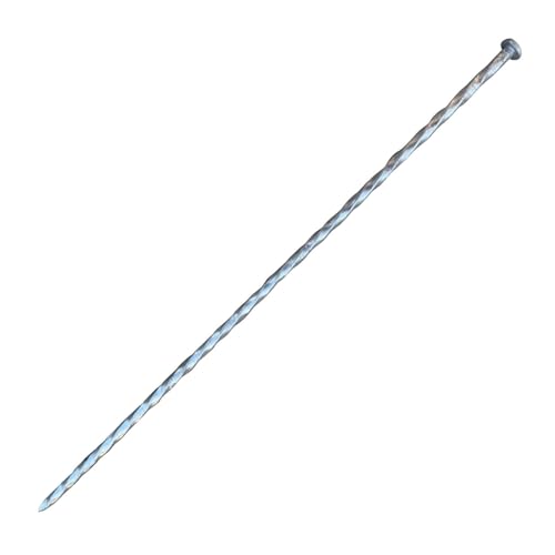Sandbaggy 18" Heavy Duty Galvanized Artificial Turf Stakes - Spiral Landscape Nails - Ground Spikes/Pins, Synthetic Grass, Lawn, Edging, Weed Barrier Fabric (18 inch - Ultra Heavy Duty, 300, Count) - style: 18 inch - Ultra Heavy Duty
