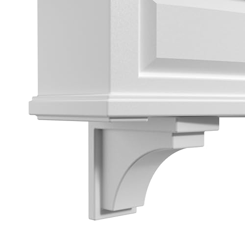 Mayne Nantucket Decorative Corbels, White, 2-Pack - color: White
