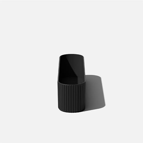 Veradek Demi Series Window Box Planter - Round Outdoor Planter - color: Black, size: 36 inch