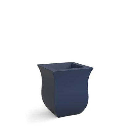 Mayne 5873-NB Polyethylene Planter, Neptune Blue 16x16 - color: Neptune Blue
