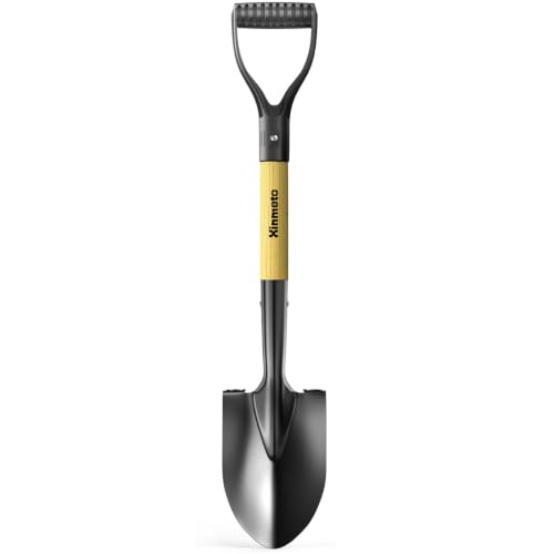 28 Inch Mini Small Heavy Duty Digging Shovel Wood D-Grip Garden Camping Car