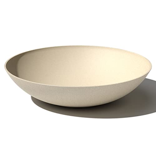 Veradek Mason Series Lane Bowl - Large Outdoor Bowl Planter - color: Sand, size: 8"H x 32"DIA