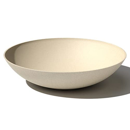 Veradek Mason Series Lane Bowl - Large Outdoor Bowl Planter - color: Sand, size: 8"H x 32"DIA