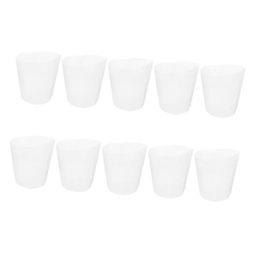 Nursery Pots Liners 10pcs Plastic Flower Pot Liners for Garden Hydroponic and Succulent Planting Decorative Planter Boxes - size: 13.00X13.00X13.00CM