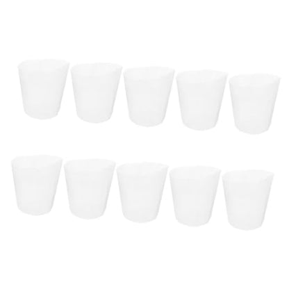 Nursery Pots Liners 10pcs Plastic Flower Pot Liners for Garden Hydroponic and Succulent Planting Decorative Planter Boxes - size: 13.00X13.00X13.00CM