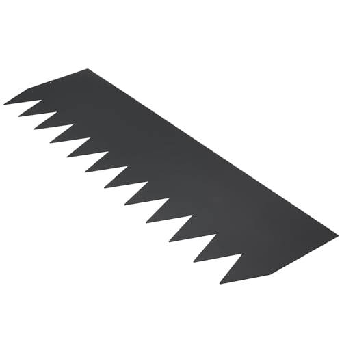 VEVOR Steel Landscape Edging, 4-Pack Steel Garden Edging Borders, 40" L x 12" H Strips, Hammer-in Edging Border with 6 Clips, Bendable Metal Landscape Edging for Yard, Garden, Lawn - size: 40" L x 12" H,4 Pack, style: Modern