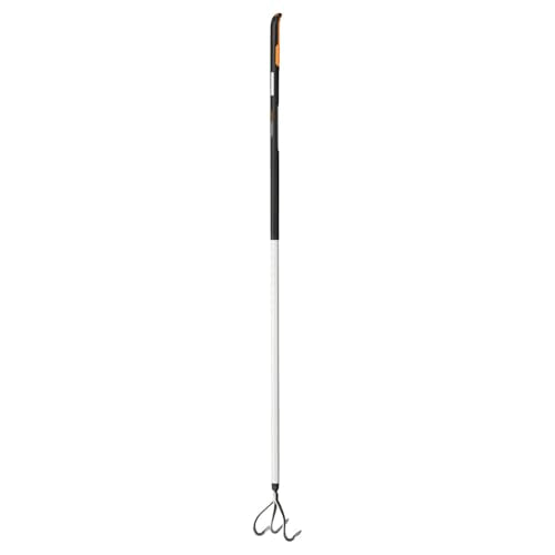 Fiskars Xact Cultivator 3 prongs 150 mm, for Optimal Cultivation of the Soil, Length: 172 cm, Width: 14.8 cm, Black/Orange, Stainless Steel/Plastic/Aluminium, 1027040 - style: Manifold