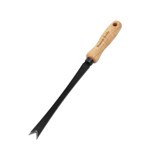 Professional Stainless Steel Dandelion Weeding Tool with Wooden Handle, Garden Root Remover for Lawn and Garden Maintenance
