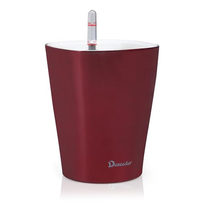 Dexceder 6x7 Self Watering Planter (Wine Red) - color: Wine Red