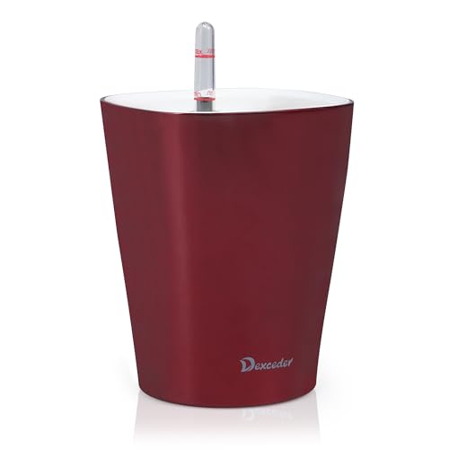 Dexceder 6x7 Self Watering Planter (Wine Red) - color: Wine Red