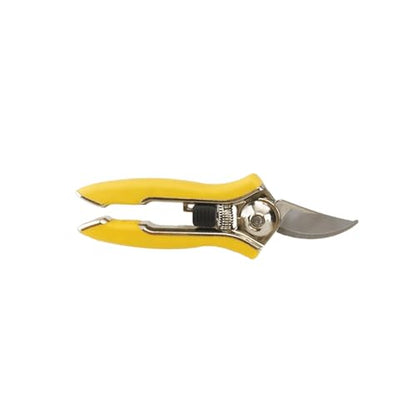 Dramm ColorPoint Stainless Steel Compact Garden Pruning Shears, Hand Pruner, Garden Clippers, with Heavy Duty Blade and Easy grip Handle, Yellow - color: Yellow, style: Classic