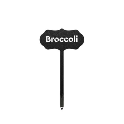 RealSteel Metal Seed & Plant Markers – Elegant Indoor & Outdoor Garden Stakes – Durable Herb, Vegetable & Fruit Plant Labels for Pots, Raised Beds & Greenhouse – Farmhouse Garden Gift - (Broccoli) - style: BROCCOLI