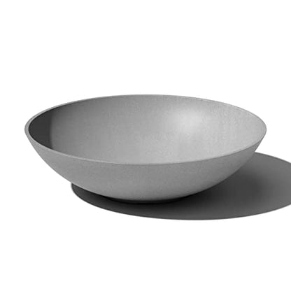 Veradek Mason Series Lane Bowl - Large Outdoor Bowl Planter - color: Gray, size: 6"H x 24"DIA