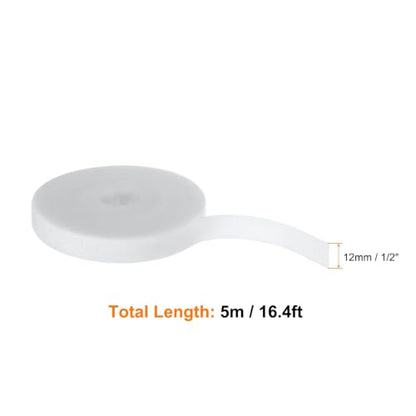 HARFINGTON Garden Plant Tape 16.4ft 1/2" Reusable Ties Strap White - color: White, size: 16.4ft x 1/2"