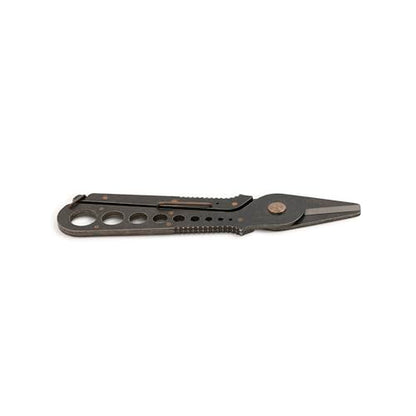 Barebones Herb Harvest and Strip Tool - Stainless Steel with Copper Accents - Your All-in-One Culinary Companion (Tumbled Black) - color: Tumbled Black