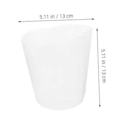 Nursery Pots Liners 10pcs Plastic Flower Pot Liners for Garden Hydroponic and Succulent Planting Decorative Planter Boxes - size: 13.00X13.00X13.00CM