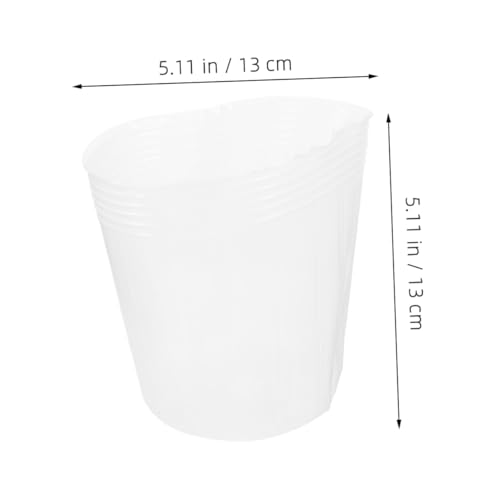 Nursery Pots Liners 10pcs Plastic Flower Pot Liners for Garden Hydroponic and Succulent Planting Decorative Planter Boxes - size: 13.00X13.00X13.00CM