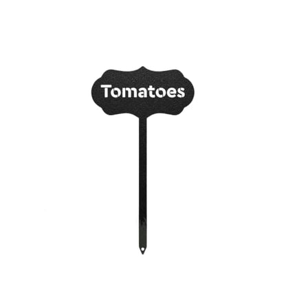 RealSteel Metal Seed & Plant Markers – Elegant Indoor & Outdoor Garden Stakes – Durable Herb, Vegetable & Fruit Plant Labels for Pots, Raised Beds & Greenhouse – Farmhouse Garden Gift - (Tomatoes) - style: TOMATOES