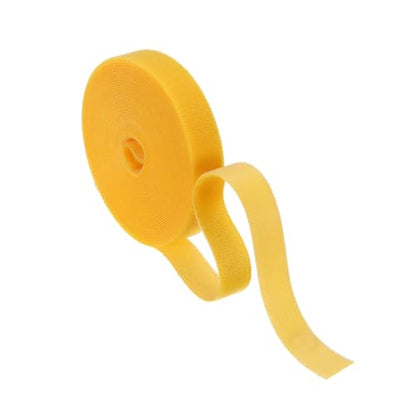 HARFINGTON Garden Plant Tape 16.4ft 19/32" Reusable Ties Strap Yellow - color: Yellow, size: 16.4ft x 19/32"
