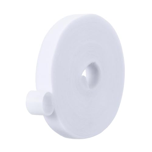 PATIKIL 0.8" x33FT Hook and Loop Tape Double-Sided Nylon Strips White - color: White, size: 0.8"x33FT
