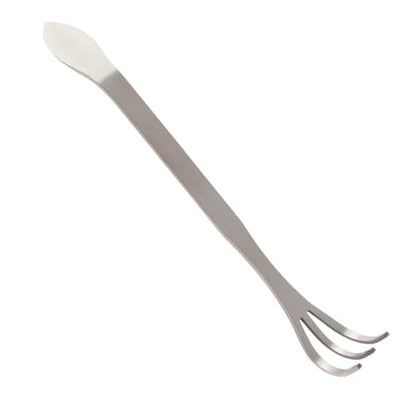 Stainless Steel Plant Pot Rake, 3-Prong Gardening Cultivator, 9.45inches Hand Tool for Bonsai Planters Pots Soil Loosening