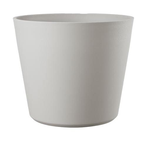 Deroma Origin Indoor/Outdoor Round Planters – 100% Post Consumer Recycled Plastics, Made in Italy Modern Design | Perfect Sizes to Grow Your Small Succulents & Large Citrus Plants.