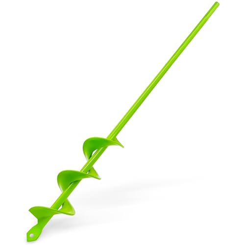 1.6"x16.5" Green Garden Auger Drill Bit for Planting, Post Hole Digger - color: Green, size: 1.6"x16.5"