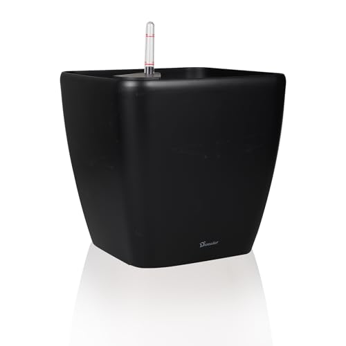 Dexceder 13x12 Self Watering Planter with Wheels (Black Matte) - color: Black, size: 13x12