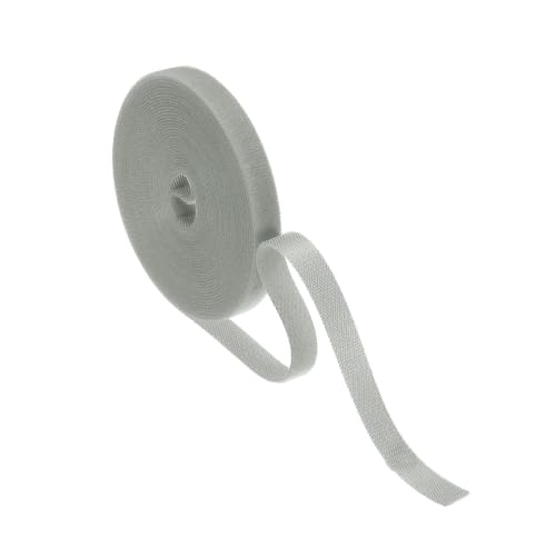 HARFINGTON Garden Plant Tape 16.4ft 25/64" Reusable Ties Strap Gray - color: Gray, size: 16.4ft x 25/64"