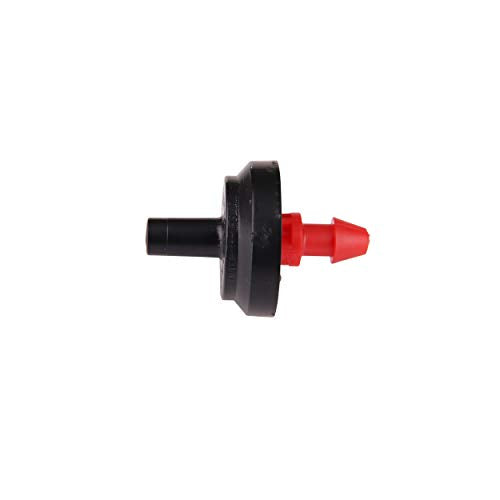 Raindrip PC2050B Pressure Compensating Dripper, 50-Pack, Red/Black - size: 50-Pack