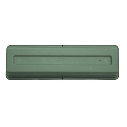Bloem Dura Cotta 30" Plastic Window Box Planter with Saucer, Basil - color: Basil, size: 30"