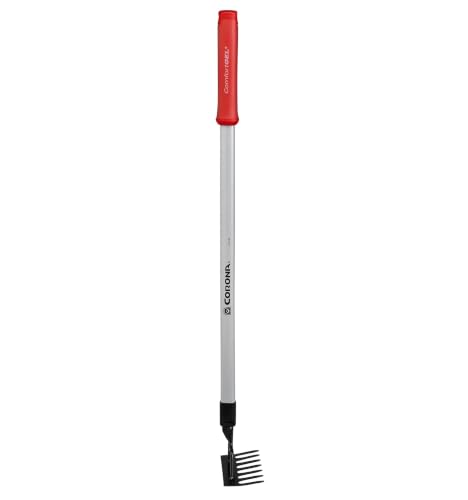 Corona Tools GT 3234 Reach 7-Tine Extended Rake, Silver,RED,Black