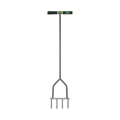 Yard Butler IM-7C Spike Grass Aerator - Lawn Care Tool for Aerating - Long-Handled - Power-Coated Steel Construction - Comfortable Cushioned Handles Garden Tool - Easy to Use - size: 1